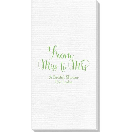 From Miss to Mrs Deville Guest Towels